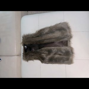 Faux fur vest